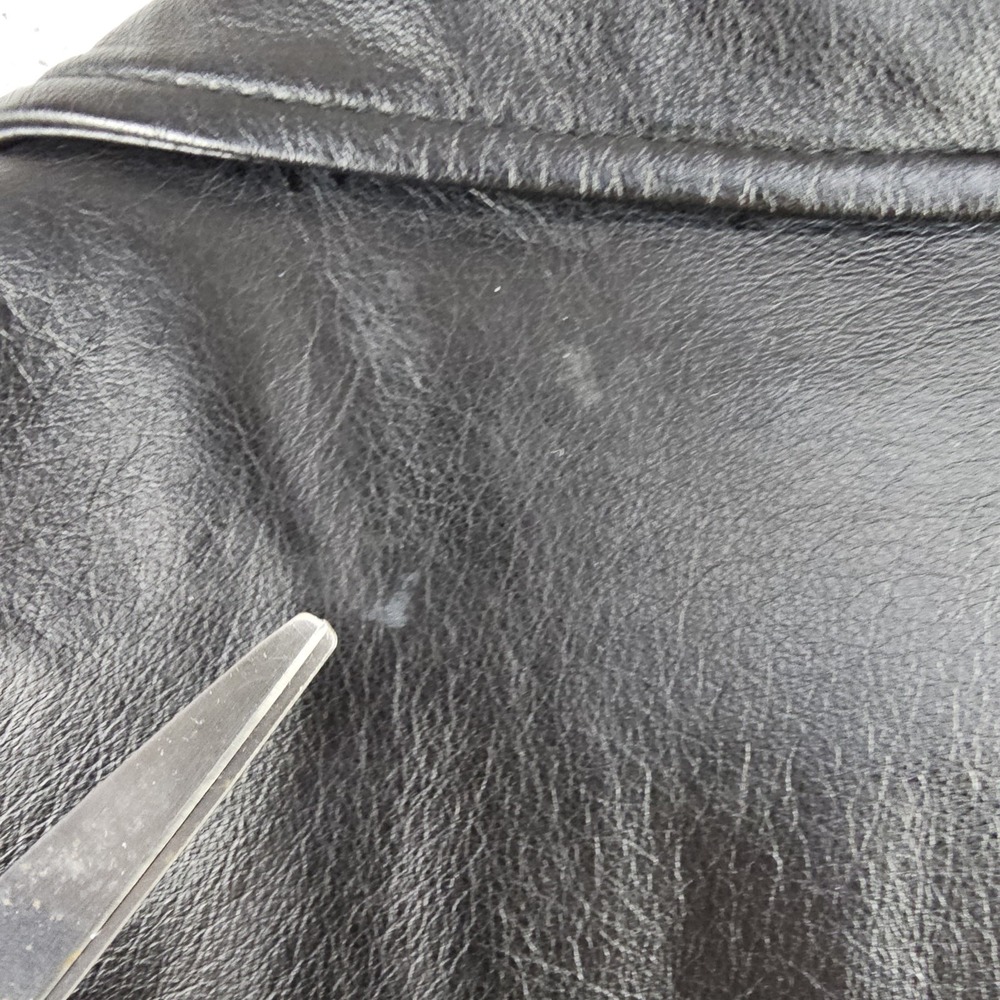 Wilsons M. Julian Diamond Quilted Black Leather Jacket Men's Size XL Button Up - Picture 15 of 16